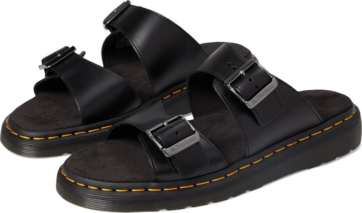 Dr. Martens Women's Josef 31570001 Sandal Black Leather Open Toe Slide GAL1278