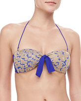 Thumbnail for your product : Cecilia Prado Onca Snake-Print Bandeau Top