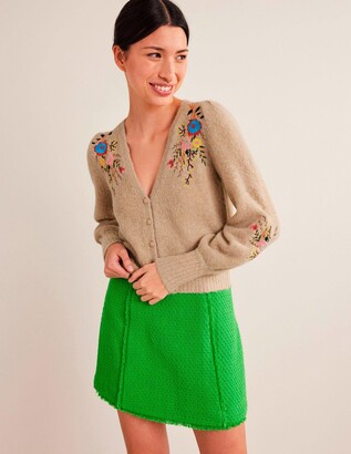 Boden Embroidered Floral Cardigan