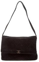 Thumbnail for your product : Chanel Suede Diamond Quilt Shoulder Bag