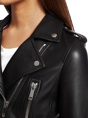 LTH JKT Mya Leather Cropped Moto Jacket