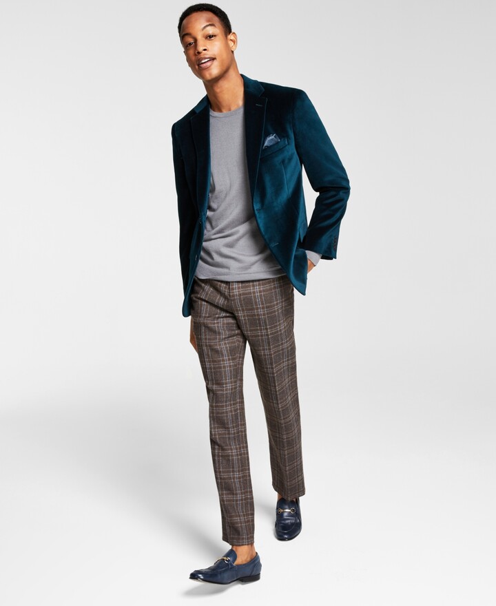 teal blazer men