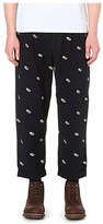 Thumbnail for your product : Beams Plus Shoe-embroidered cotton trousers - for Men