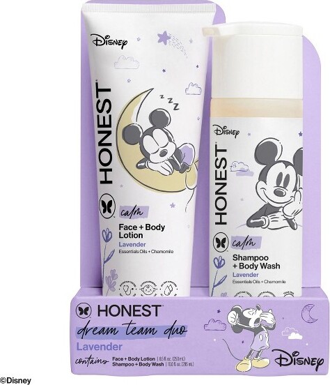 The Honest Company TheHonestCompanyCalmDisneyShampoo+BodyWashandLotionDuo-Lavender-18.5floz