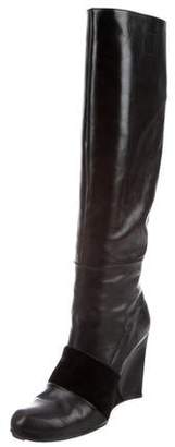CNC Costume National Leather Knee-High Boots