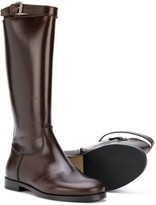Thumbnail for your product : Gallucci Kids Strap-Detail Knee Boots