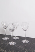 Thumbnail for your product : Soho Home - Barwell Set Of Four Cut Crystal White Wine Glasses - Clear - One size