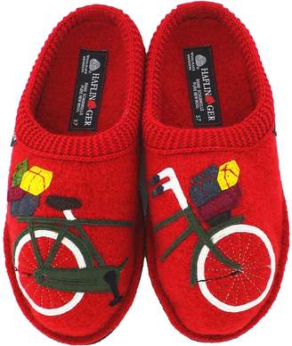 Haflinger Mens Flair Bicycle Closed Toe Slip On Slippers