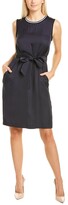 Thumbnail for your product : Peserico Tie-Waist Sheath Dress