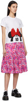 Thumbnail for your product : COMME DES GARÇONS GIRL White Disney Edition Minnie Mouse Eyes T-Shirt