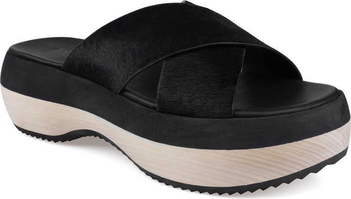 Artisan Crafted By Zigi Maia Genuine Calf Hair Platform Sandal