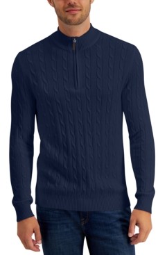 dark blue knit sweater