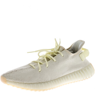 Yeezy Yellow Cotton Knit Boost 350 V2 Sneakers Size 46 - ShopStyle