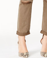 Thumbnail for your product : True Religion Audrey Ripped Olive Wash Boyfriend Jeans