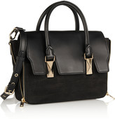 Thumbnail for your product : Karl Lagerfeld Paris K/School mini leather and nubuck tote