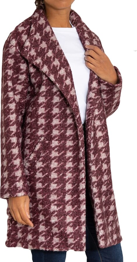 Seasons Coat Vero Moda Houndstooth Coat Houndstooth Long Jacket Sales