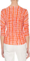 Thumbnail for your product : Altuzarra Tie-Dye Gingham Button-Front Cardigan Sweater