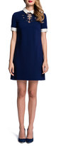 Thumbnail for your product : Cynthia Steffe Short-Sleeve Embroidered-Yoke Shift Dress
