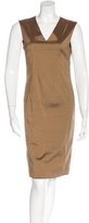 Thumbnail for your product : Piazza Sempione Distressed Sheath Dress