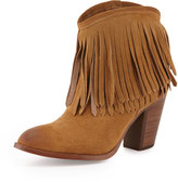 Thumbnail for your product : Frye Ilana Fringe Suede Bootie, Sand