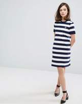 Thumbnail for your product : Fred Perry Archive Striped T-Shirt Dress