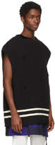 Thumbnail for your product : Undercover Black Sleeveless Distressed Sweater