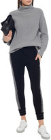 Thumbnail for your product : James Perse Merino Wool And Cashmere-blend And French Cotton-terry Track Pants