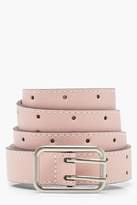 Thumbnail for your product : boohoo Pin Buckle Boyfriend Belt