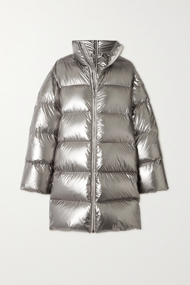rick owens quilted shell down jacket