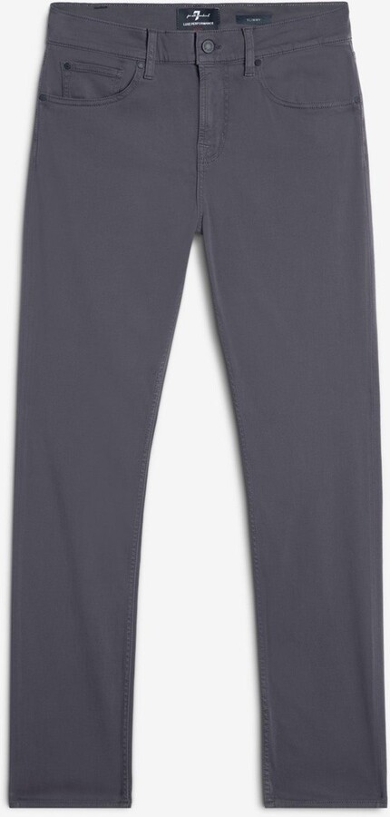 7 For All Mankind Luxe Performance Plus Slimmy in Gunmetal
