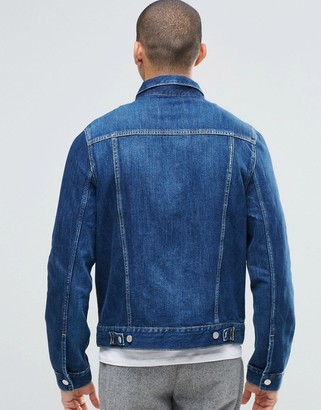 Weekday Single Slim Denim Jacket Original Blue