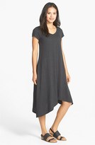 Thumbnail for your product : Eileen Fisher Hemp & Organic Cotton Cap Sleeve Shift Dress (Regular & Petite)