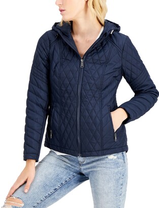 Juniors' Sebby Cozy Lined Diamond Quilted Jacket