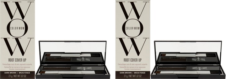 COLOR WOW Root Cover Up - Dark Brown by for Women - 0.07 oz Hair Color - Pack of 2