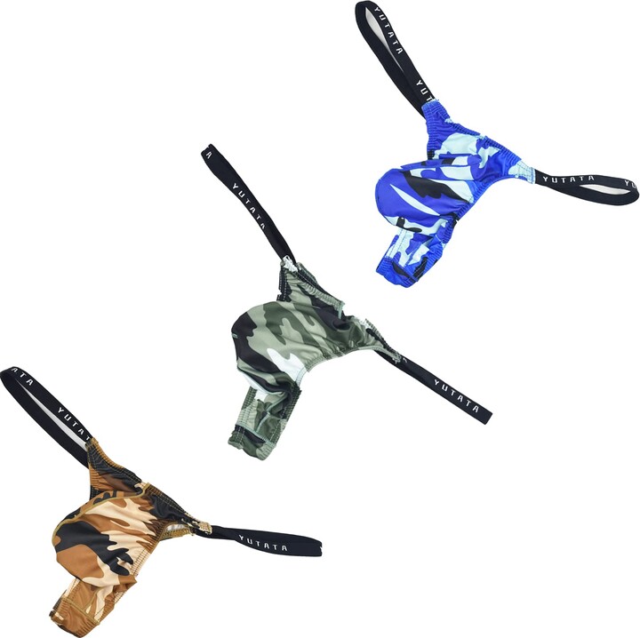 Faringoto Men's Camouflage Thong Underwear U Convex Briefs ShopStyle