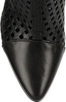 Thumbnail for your product : Balmain Laser-cut leather ankle boots