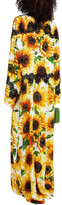Thumbnail for your product : Dolce & Gabbana Lace-trimmed Floral-print Silk-blend Crepe De Chine Maxi Dress