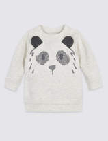 Thumbnail for your product : Marks and Spencer Pure Cotton Bear Print Baby Sweatshirt