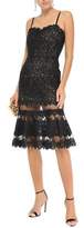 Thumbnail for your product : Jonathan Simkhai Paneled Tulle And Guipure Lace Dress