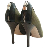 Thumbnail for your product : Yves Saint Laurent 2263 YVES SAINT LAURENT Khaki Cloth Heels