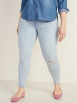 distressed rockstar jeggings black