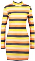 Thumbnail for your product : boohoo Rib Roll Neck Stripe Mini Dress