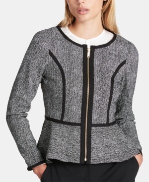 zip up blazer womens