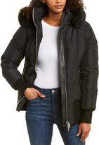 Thumbnail for your product : Nicole Benisti Series By Killy Leather-Trim Wool-Blend Down Coat