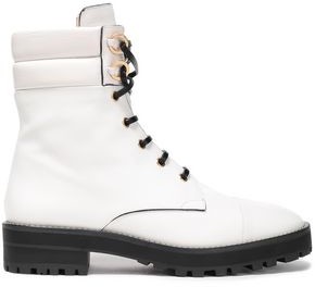 stuart weitzman patent leather ankle boots