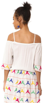 Thumbnail for your product : Pia Pauro Open Shoulder Embroidered Dress