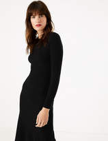 Thumbnail for your product : Marks and Spencer Ribbed Fit & Flare Knitted Midi Dress