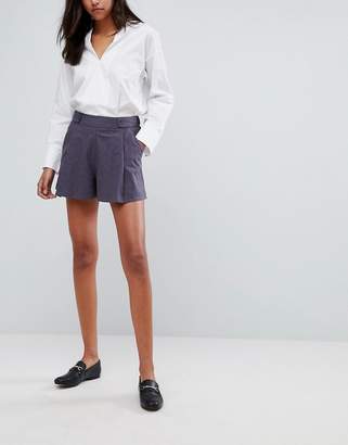 ASOS Pleated Linen Culotte Shorts