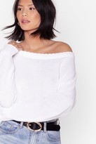 Thumbnail for your product : Nasty Gal Womens Knit's My Way Off-the-Shoulder jumper - Black - S