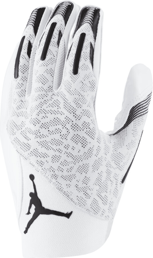 Jordan Knit Football Gloves in White - ShopStyle